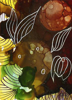 Imagination Shirley Diedrich Fitchburg WI alcohol ink & pen